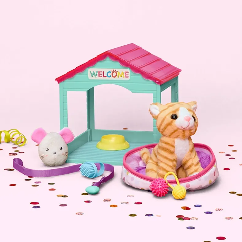 Pet House Play Set For 18" Doll Cat Or Dog