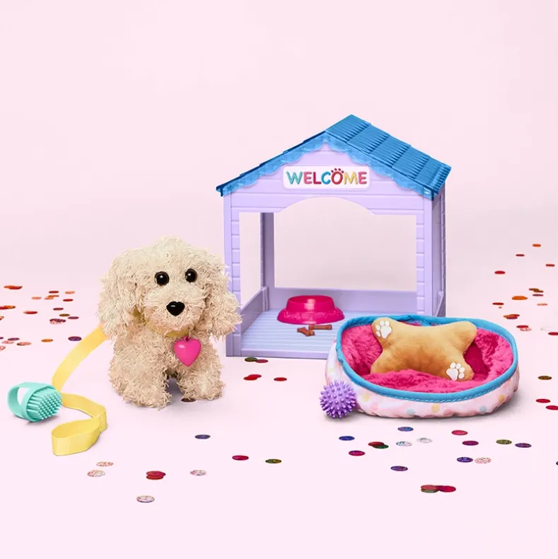 Pet House Play Set For 18" Doll Cat Or Dog