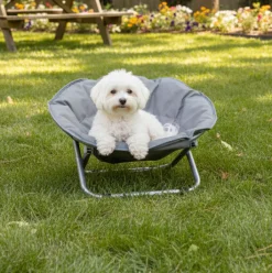 Pet Moon Chair Bed Foldable Indoor Outdoor Elevated Adjustable Height