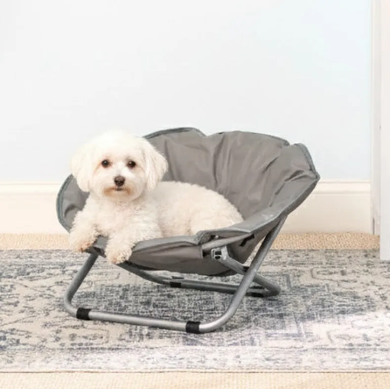 Pet Moon Chair Bed Foldable Indoor Outdoor Elevated Adjustable Height