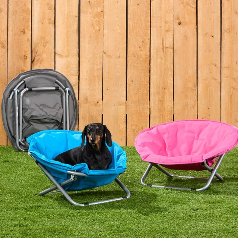 Pet Moon Chair Bed Foldable Indoor Outdoor Elevated Adjustable Height