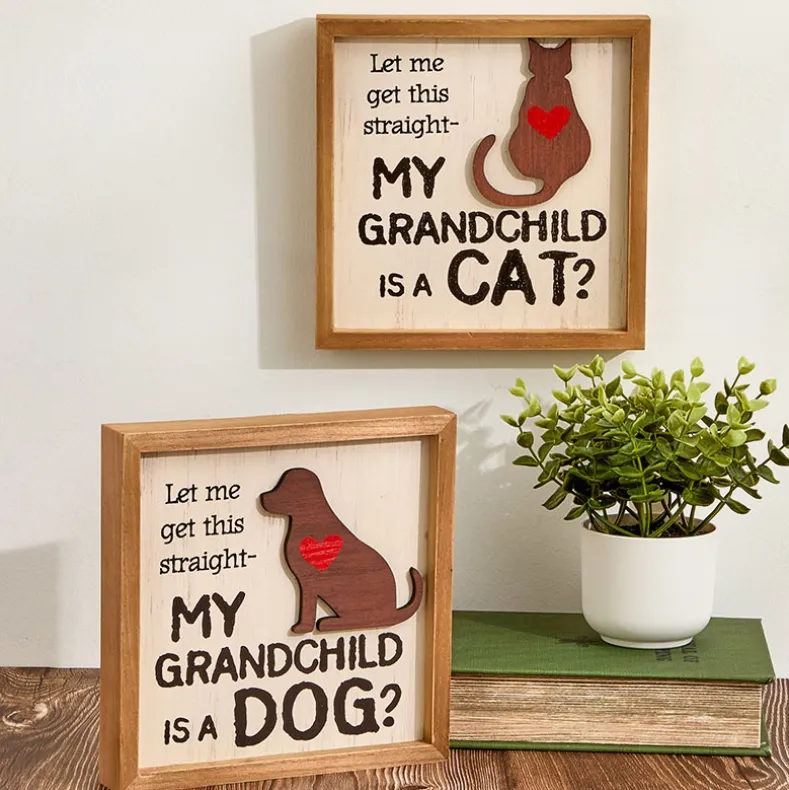 Pet Wall Art Dog or Cat Grandparents