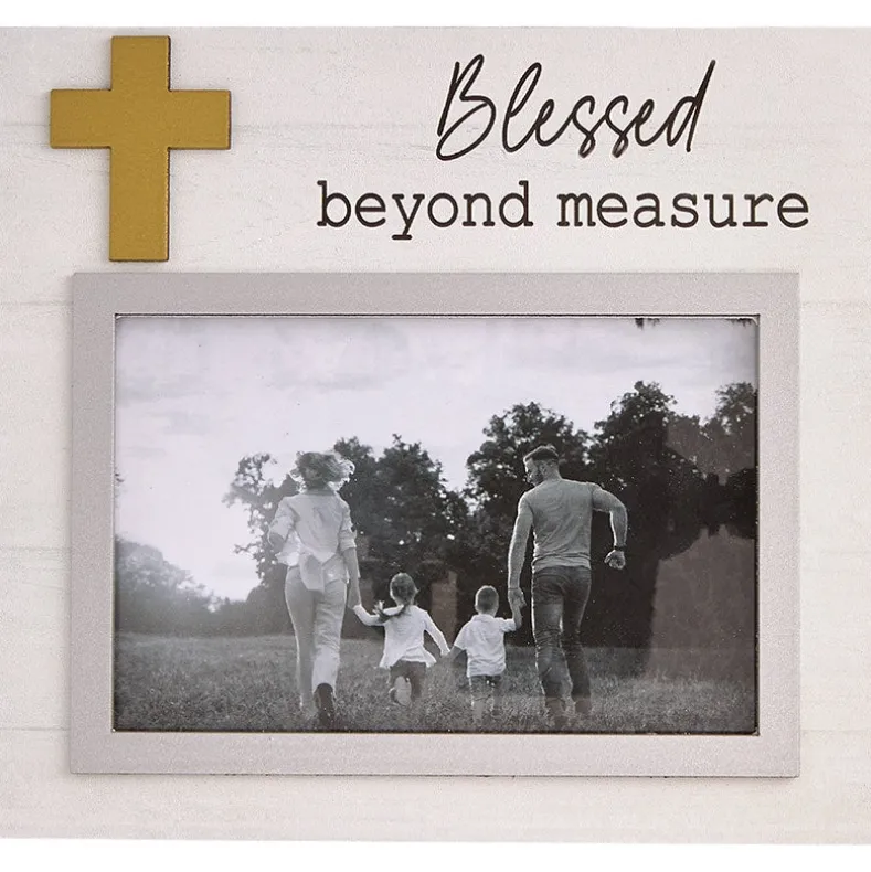 Photo Frame Love Family Blessed With Heart 6 x 4