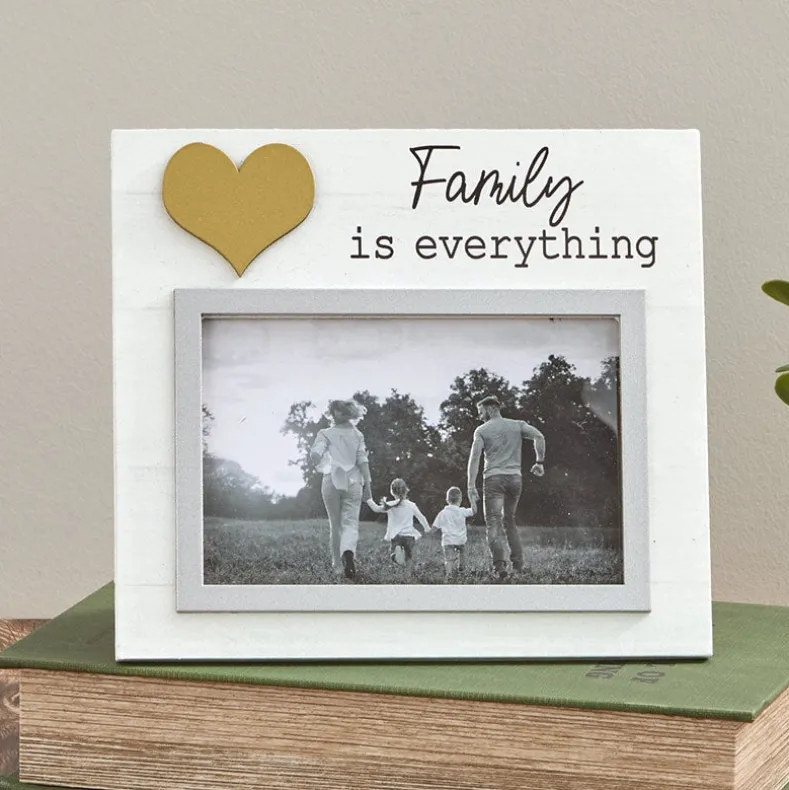 Photo Frame Love Family Blessed With Heart 6 x 4