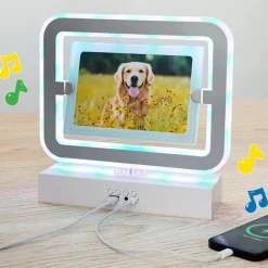 Photo Light Up Makeup Mirror With Bluetooth USB Speaker