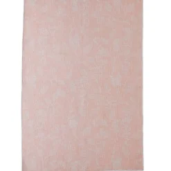 Pink Floral Machine Washable Rugs