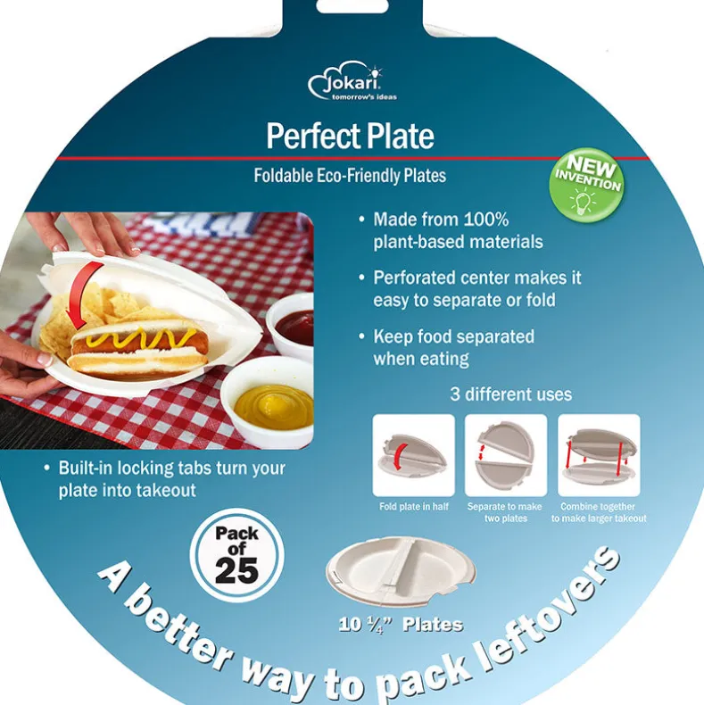 25-Pk. Foldable Perfect Plate