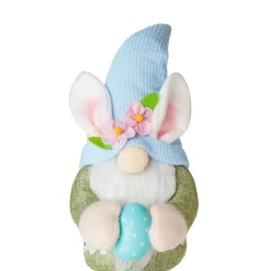 Plush Easter Gnomes Holding Eggs - Yellow, Blue, or Bunny Hat