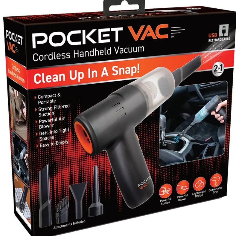 Pocket Vac™ Cordless Portable Handheld Vacuum