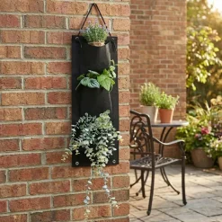 3-Pocket Vertical Hanging Garden Planter Bag