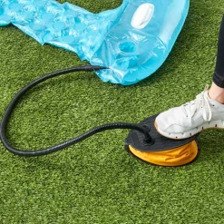 Portable Deluxe Bellows Foot Pump with 3 Adapters