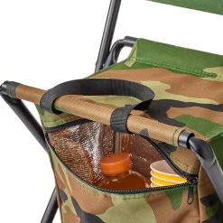 Portable Folding Outdoor Chair Lightweight Insulated Bag Camo Print
