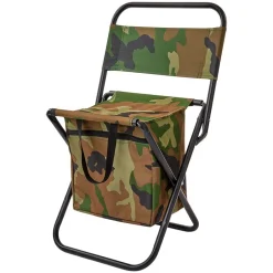 Portable Folding Outdoor Chair Lightweight Insulated Bag Camo Print