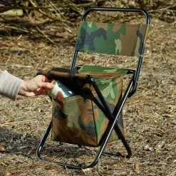 Portable Folding Outdoor Chair Lightweight Insulated Bag Camo Print