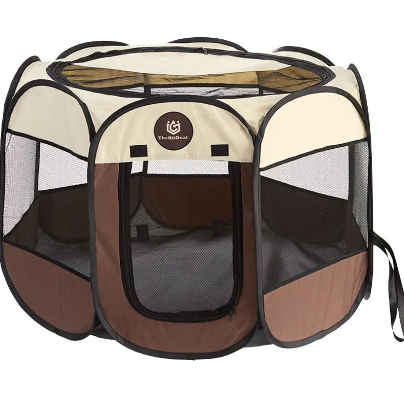 Portable Pet Playpen - Indoor/Outdoor Use with Carry Bag