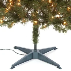 Prelit Slim Christmas Tree - 7 Ft