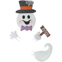 Pumpkin Decorating Kits Metal In Cat Ghost Bird Or Skeleton Characters