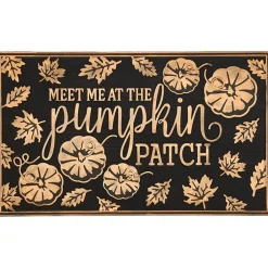 Pumpkin Patch Rubber Doormat or Set of 2 Rubber Stair Treads