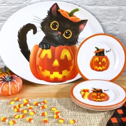 Purr-fectly Festive Halloween Serving Platter