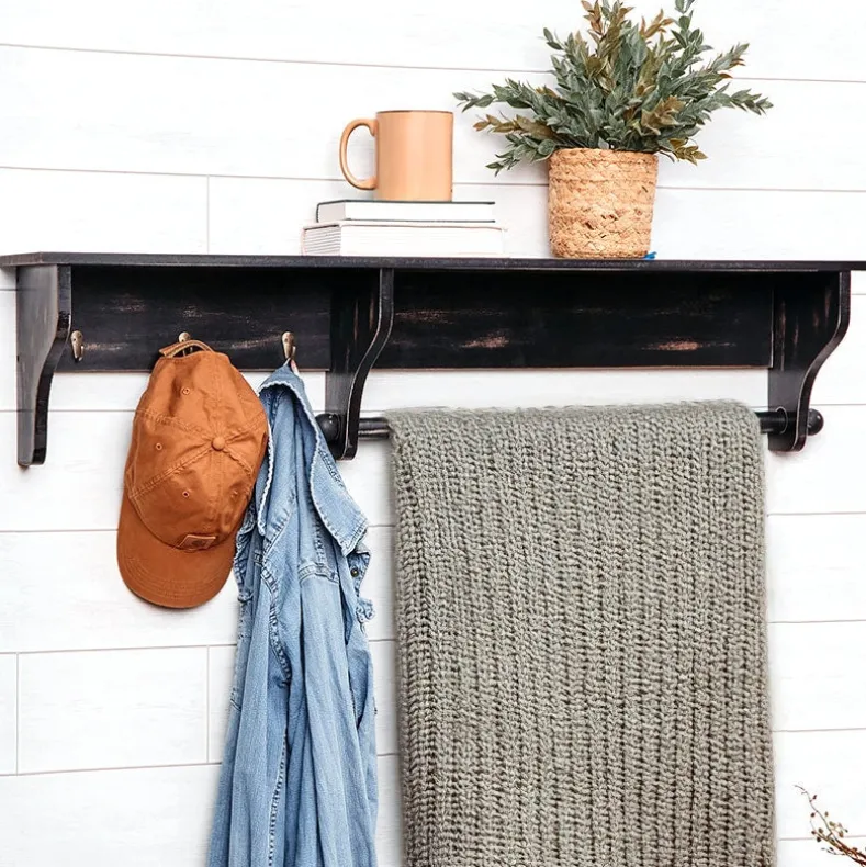 Quilt Rack with Hooks