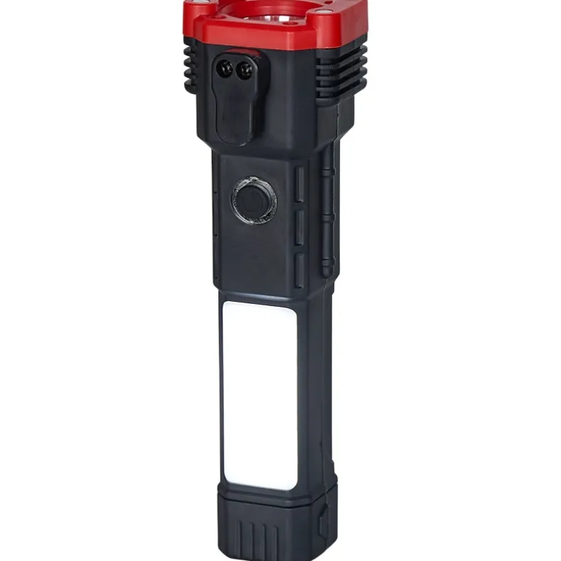Rechargeable COB Flashlight With Safety Hammer and Blade