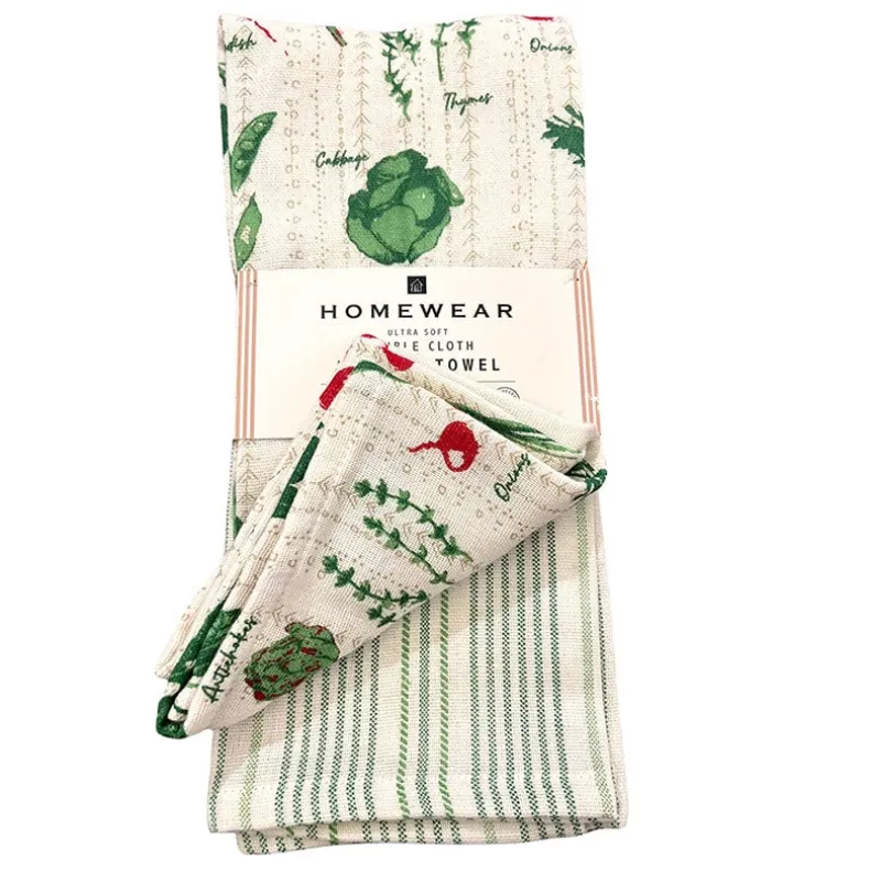 Recycled Poly Cotton Kitchen Towels Set of 3
