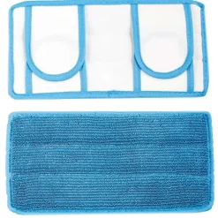 Reusable Cleaning Microfiber Mop Pad Dirt Debris Pet Hair Set of 2