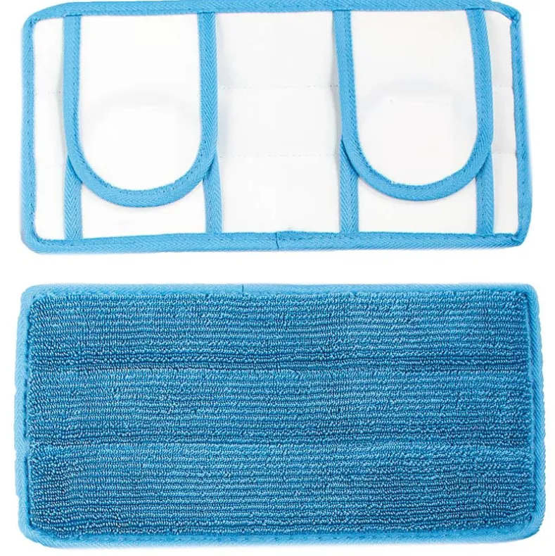 Reusable Cleaning Microfiber Mop Pad Dirt Debris Pet Hair Set of 2