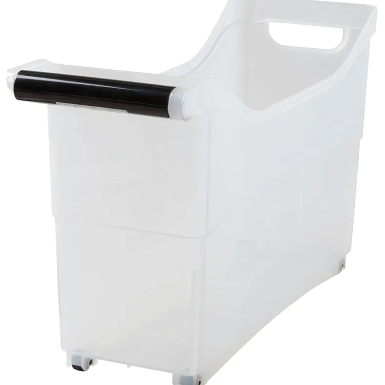 Rolling Slim Household Storage Bin with Handle