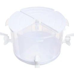 Rotating Plastic Beverage Drink Dispenser - 4 Separate Compartments