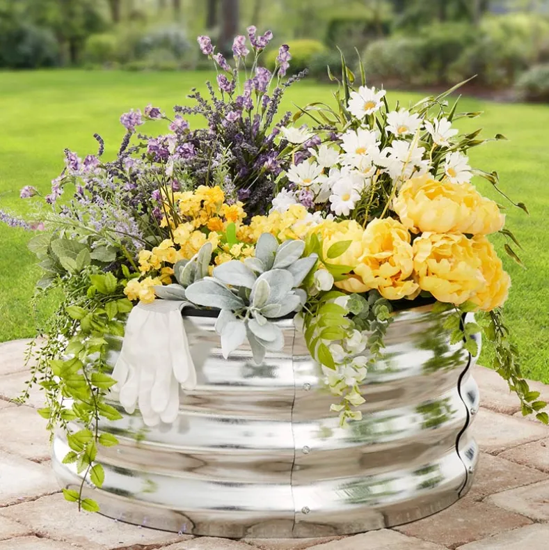 Round Galvanized Raised Garden Bed Kit