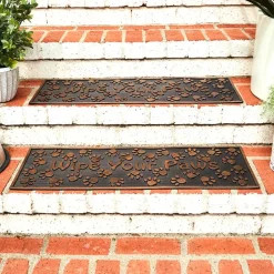 Rubber Stair Treads Set of 2 or Doormat, Wipe Your Paws