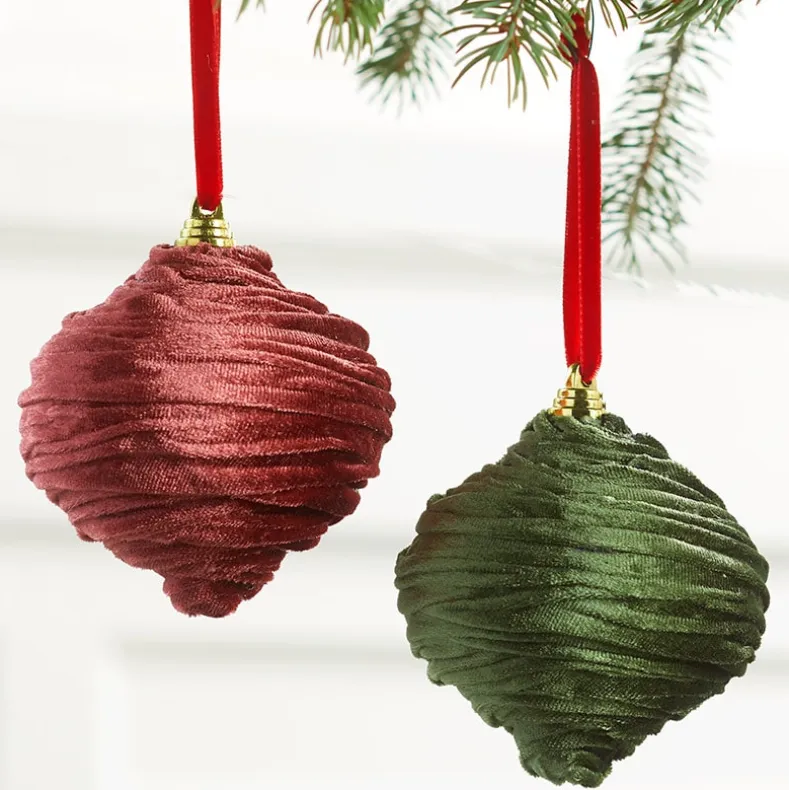 Ruffled Arabesque Ornaments Set of 2