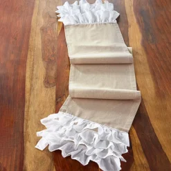 Ruffled Table Runner or Placemats