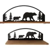 Rustic Cabin Lodge Style Wall Shelves Set of 2