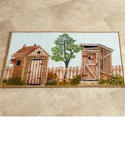 Rustic Charm Bath Shower Curtain Hooks Set of 12