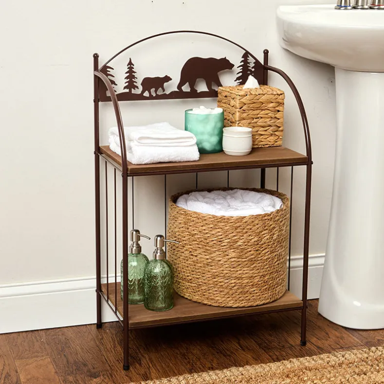 Rustic Lodge Bear Towel Holder