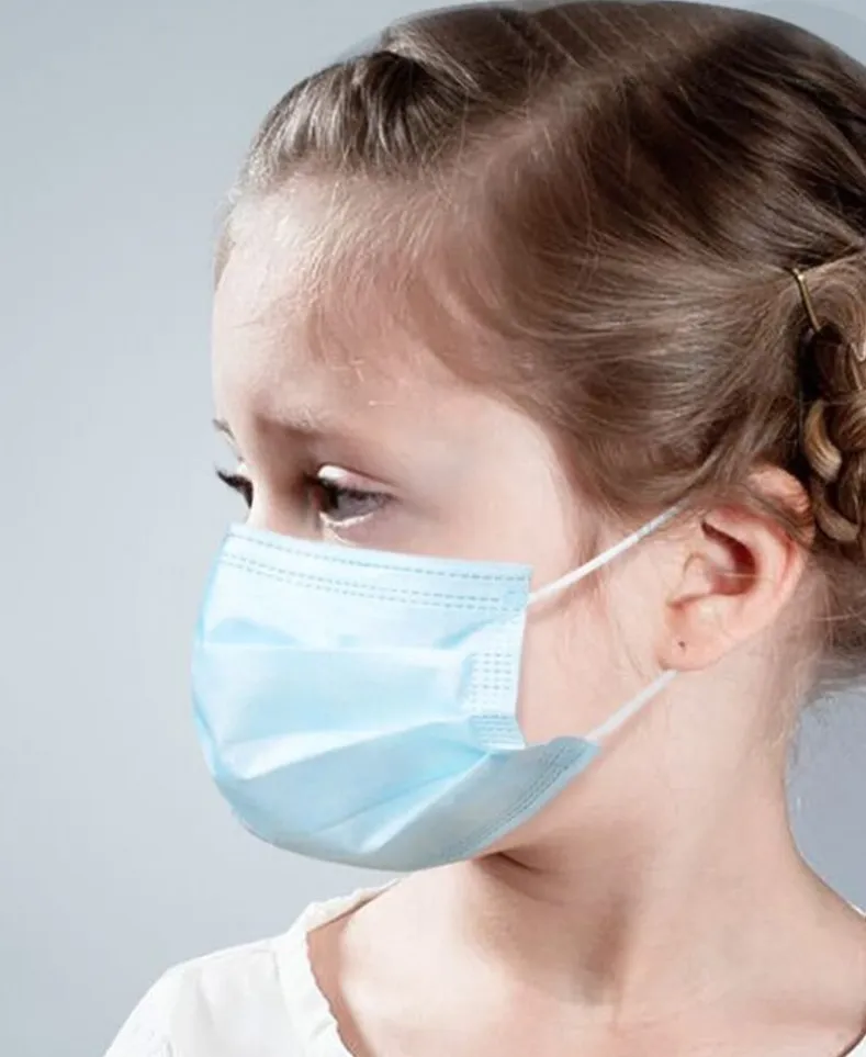 Set of 50 Disposable Kids' Face Masks
