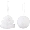 Set of 2 Faux Fur Ornaments
