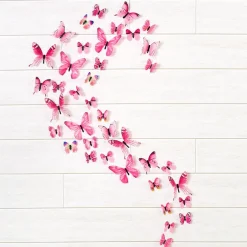 Set of 24 Glow-in-the-Dark Butterflies-Magical Wall Decorations