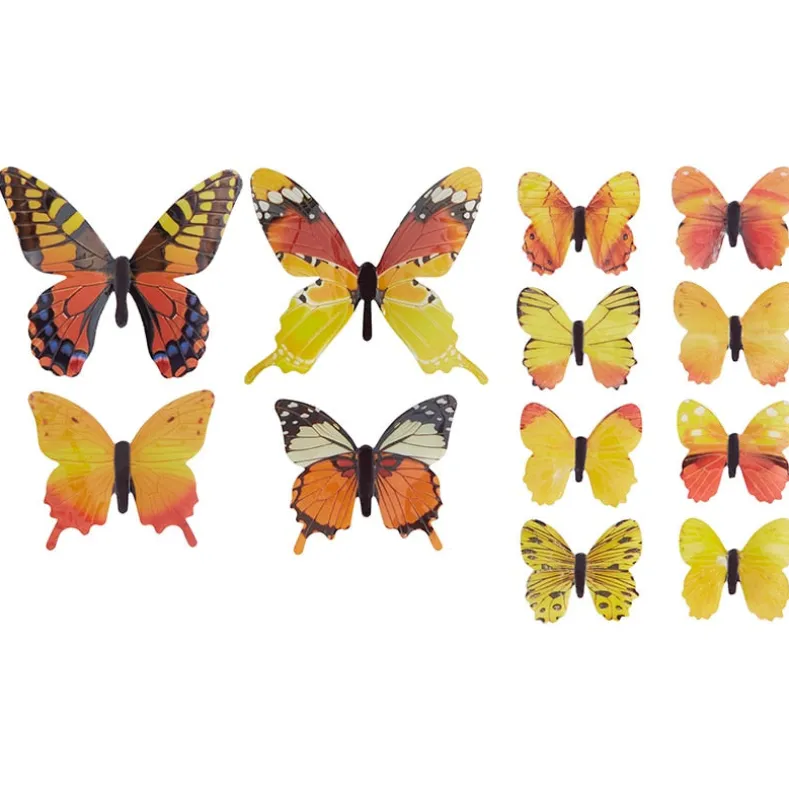 Set of 24 Glow-in-the-Dark Butterflies-Magical Wall Decorations