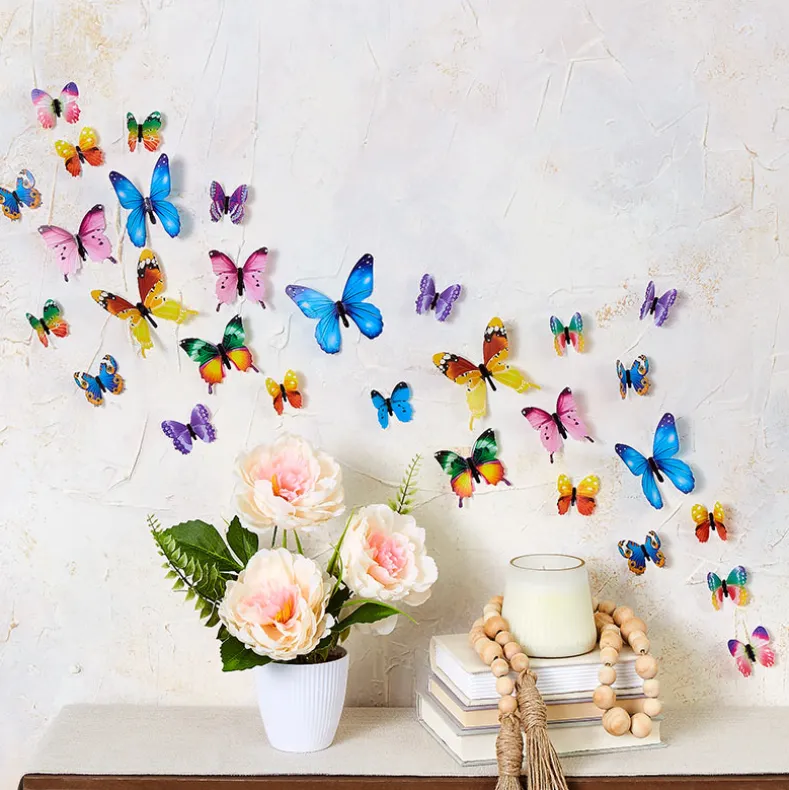 Set of 24 Glow-in-the-Dark Butterflies-Magical Wall Decorations
