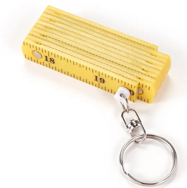 Set of 2 Mini Fold-Up Keychain Rulers