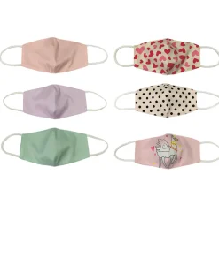 Sets of 6 Adjustable Face Masks for Kids