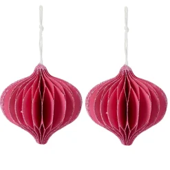 Shaped Paper Ornaments Set of 2