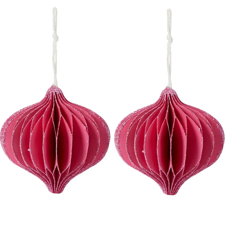 Shaped Paper Ornaments Set of 2