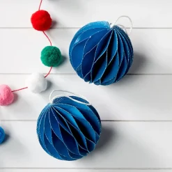 Shaped Paper Ornaments Set of 2