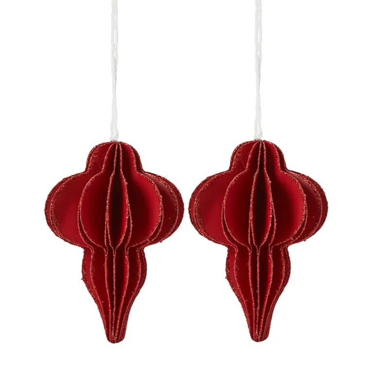 Shaped Paper Ornaments Set of 2