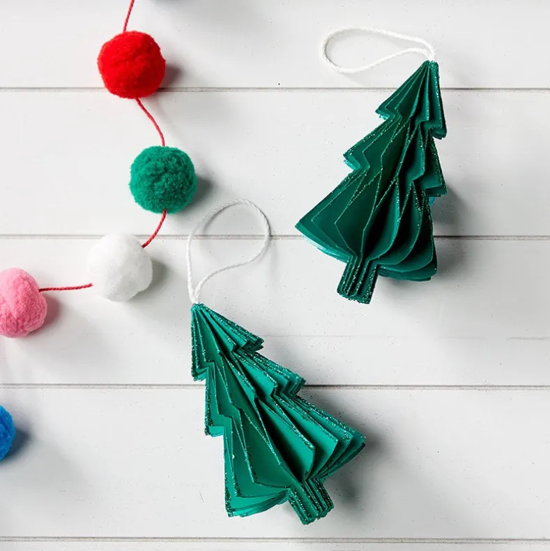 Shaped Paper Ornaments Set of 2