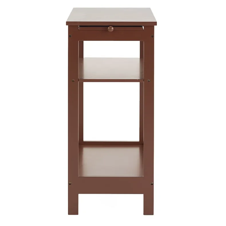 Side Table with Extension Shelf